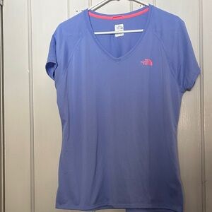 The North Face Women's Light Purple V-Neck Tee